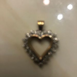 Gold Heart Necklace Pendant
